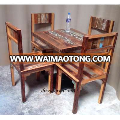 Reclaimed Wood Restaurant Tables Chairs for Sale