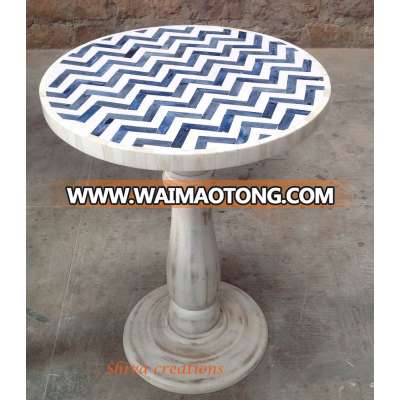 Manufacturer Wholesaler Supplier Bone Inlay Side Table